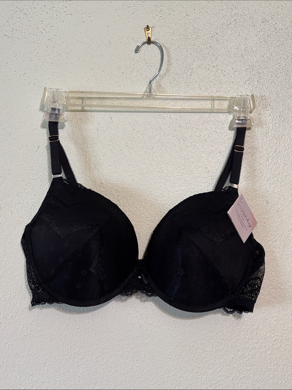 smart & sexy Black Lace T-Shirt Bra